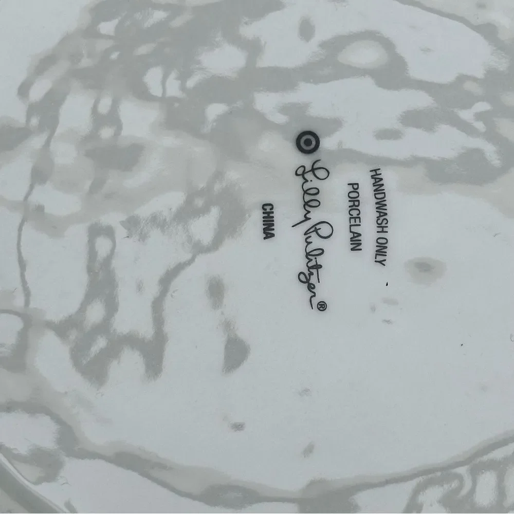 Lilly Pulitzer for Target Porcelain Pineapple Serving Bowl - White with Gold Rim - Picture 7 of 15